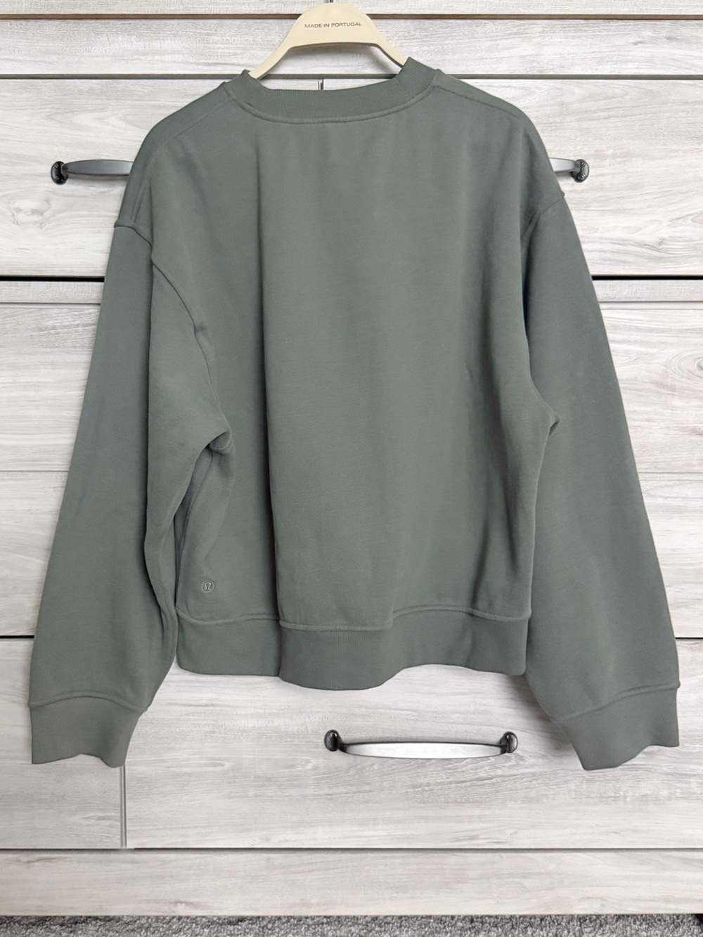 Lululemon Steady State Crewneck Oversized Sweatshirt in Willow Green Sz Medium - Picture 2 of 8